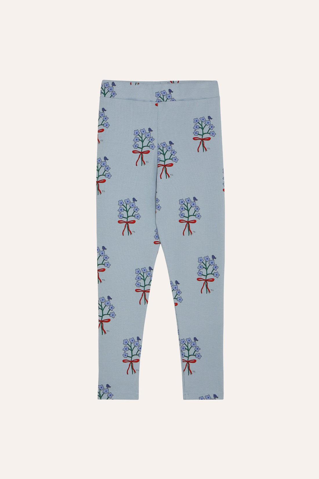 Bouquets Light Blue Leggings