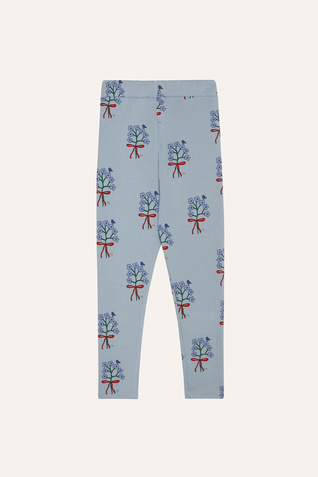 Bouquets Light Blue Leggings