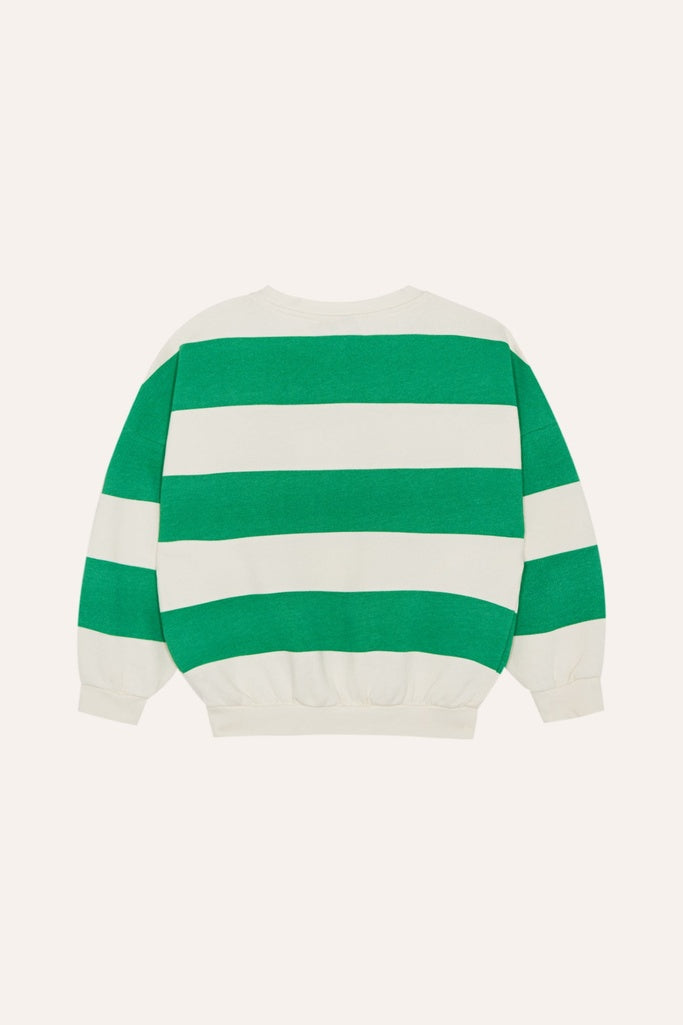 Green Stripes Sweatshirt