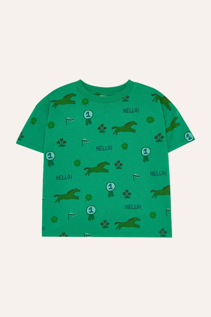 Horses Allover Oversized T-shirt