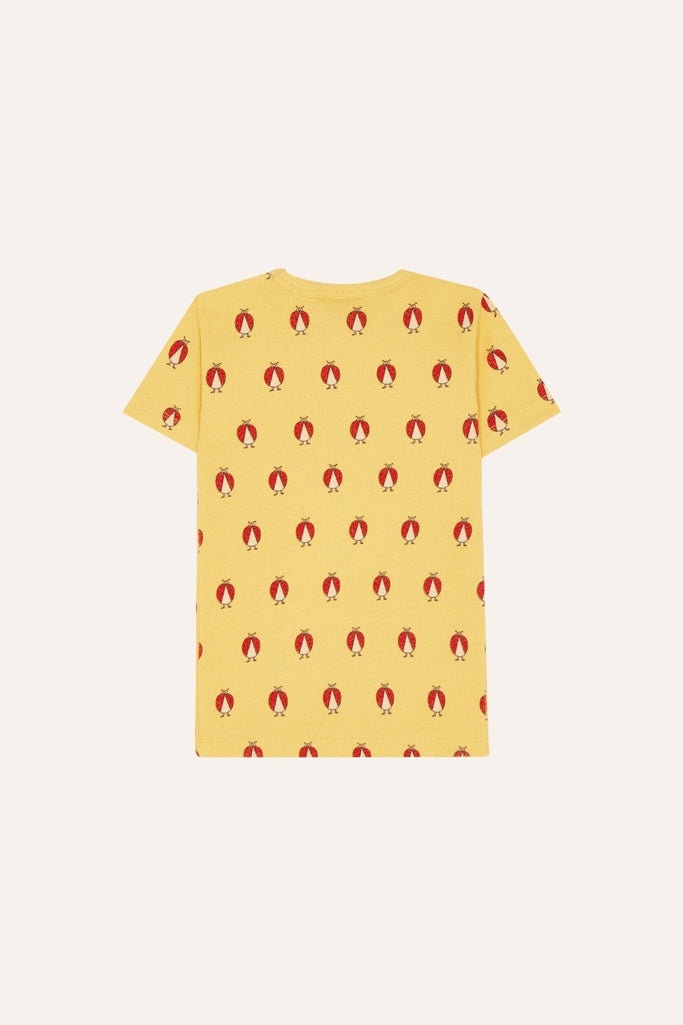 Ladybug Allover Yellow T-shirt - Parkette.