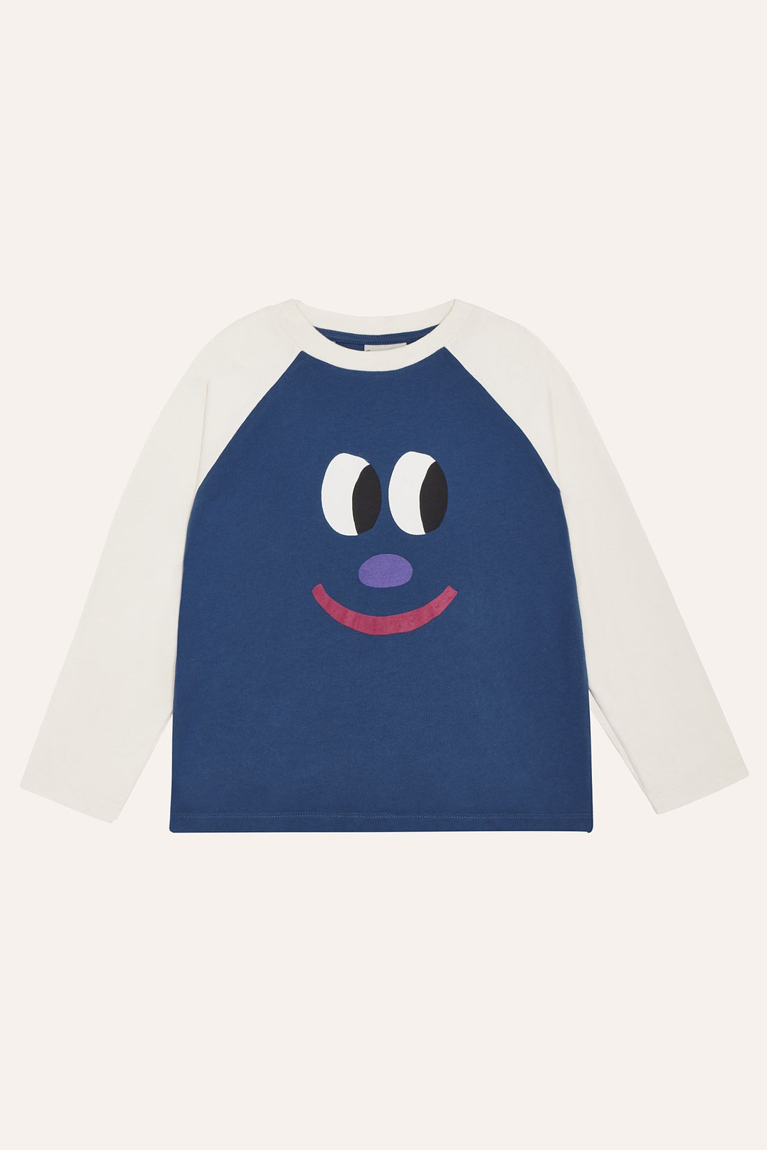 Smiling Face Color Block T-shirt