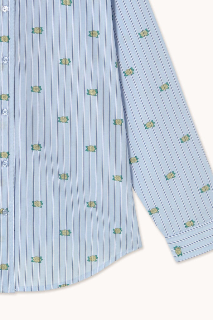 Mini Flowers Striped Shirt