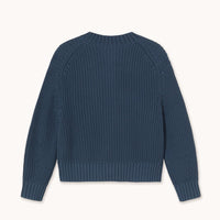 Round Neck Cardigan - Stone - Parkette.