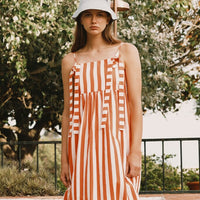 Striped Bows Dress - Parkette.