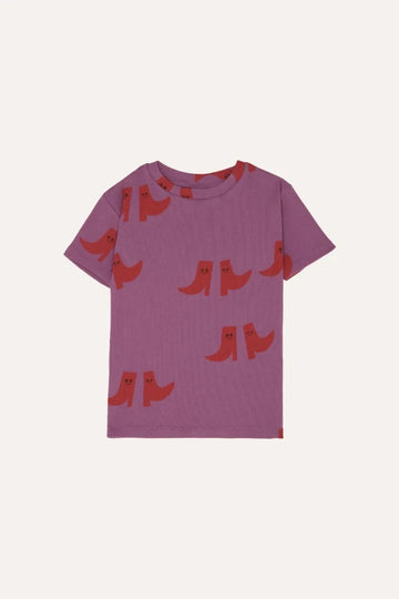 Boots Allover Kids Rib T Shirt - Parkette.