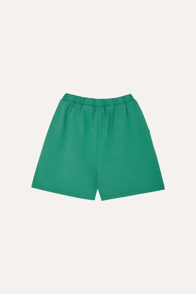 Green Washed Kids Shorts - Parkette.