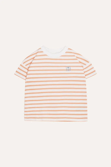 Orange Striped Kids T Shirt - Parkette.