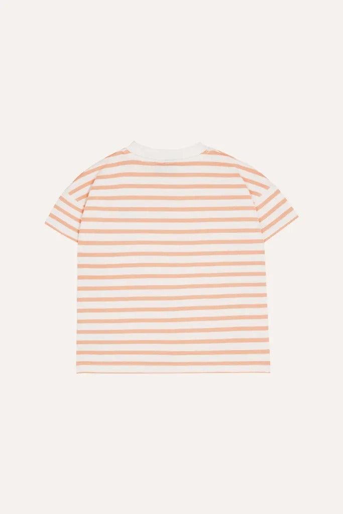 Orange Striped Kids T Shirt - Parkette.