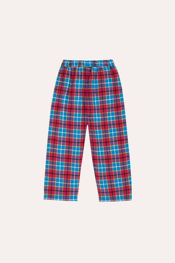 RED & BLUE CHECKED TROUSERS - Parkette.