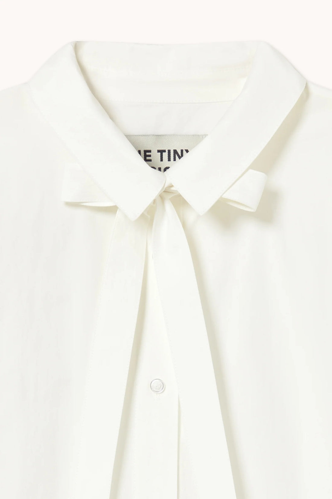 Bow Neck Shirt - Off-White