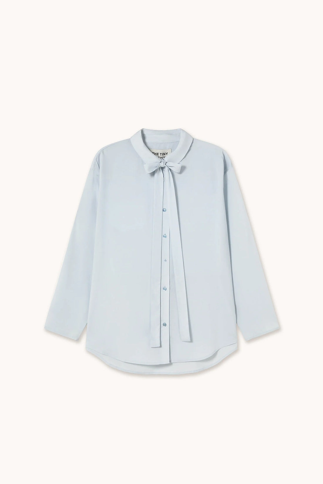 Bow Neck Shirt - Pretty Blue