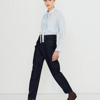 Bow Neck Shirt - Pretty Blue