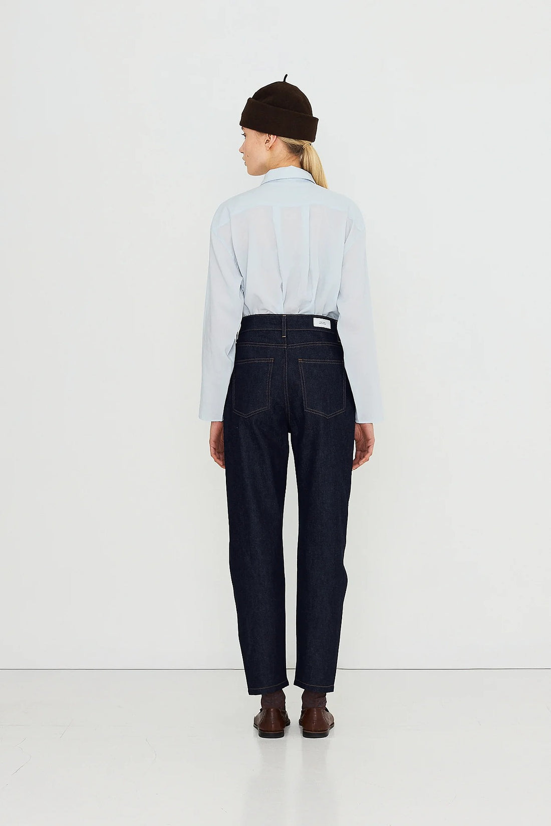 Bow Neck Shirt - Pretty Blue