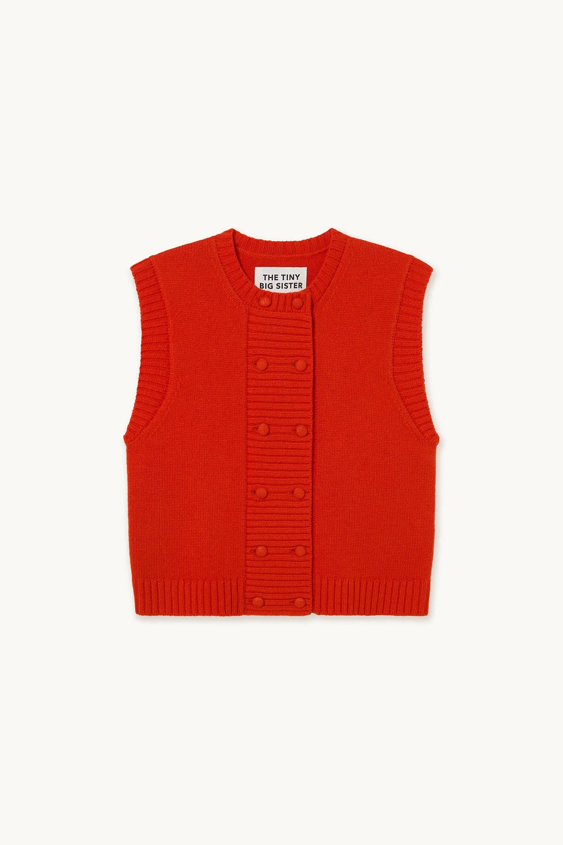 Buttoned Vest - Summer Red