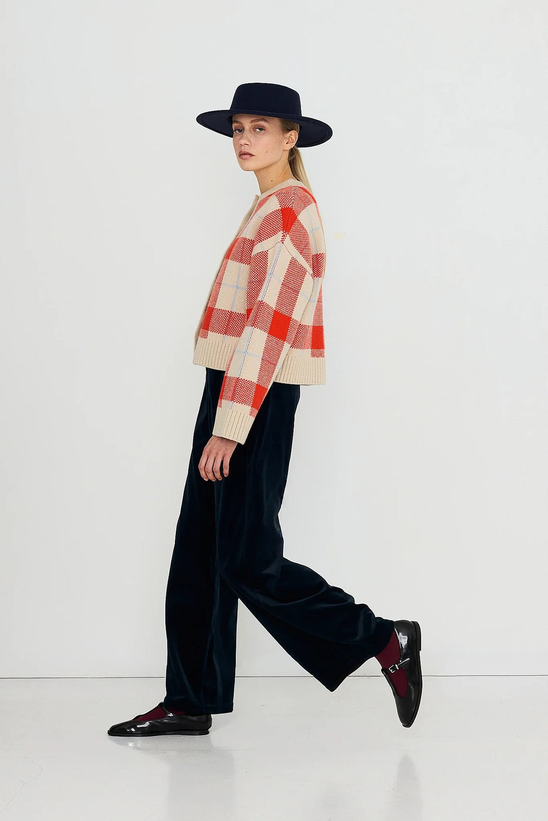 Check Cardigan