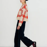 Check Cardigan