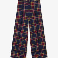 Check Wide Pants
