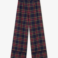 Check Wide Pants