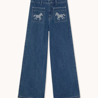 Embroidered Horses Jeans