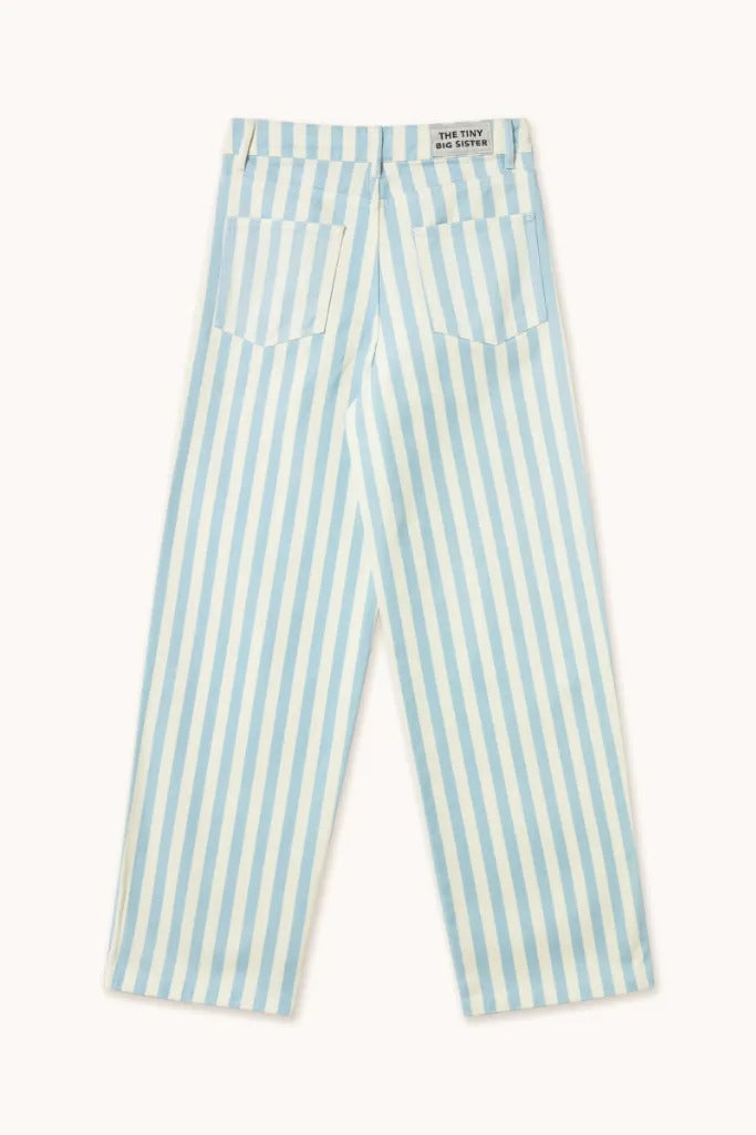 Striped Berta Long Denim - Parkette.