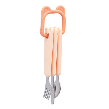 Tangerine Cutlery Set with Loop