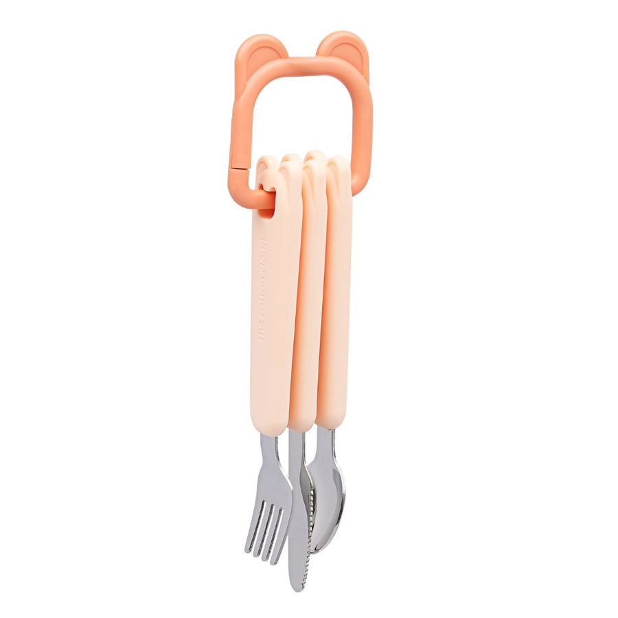 Tangerine Cutlery Set with Loop - Parkette.
