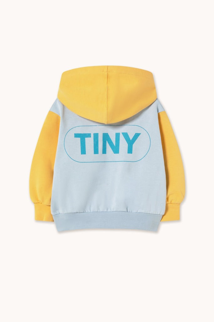 Color Block Hoodie - Washed Blue - Parkette.