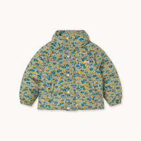 Flower Pattern Short Padded Jacket