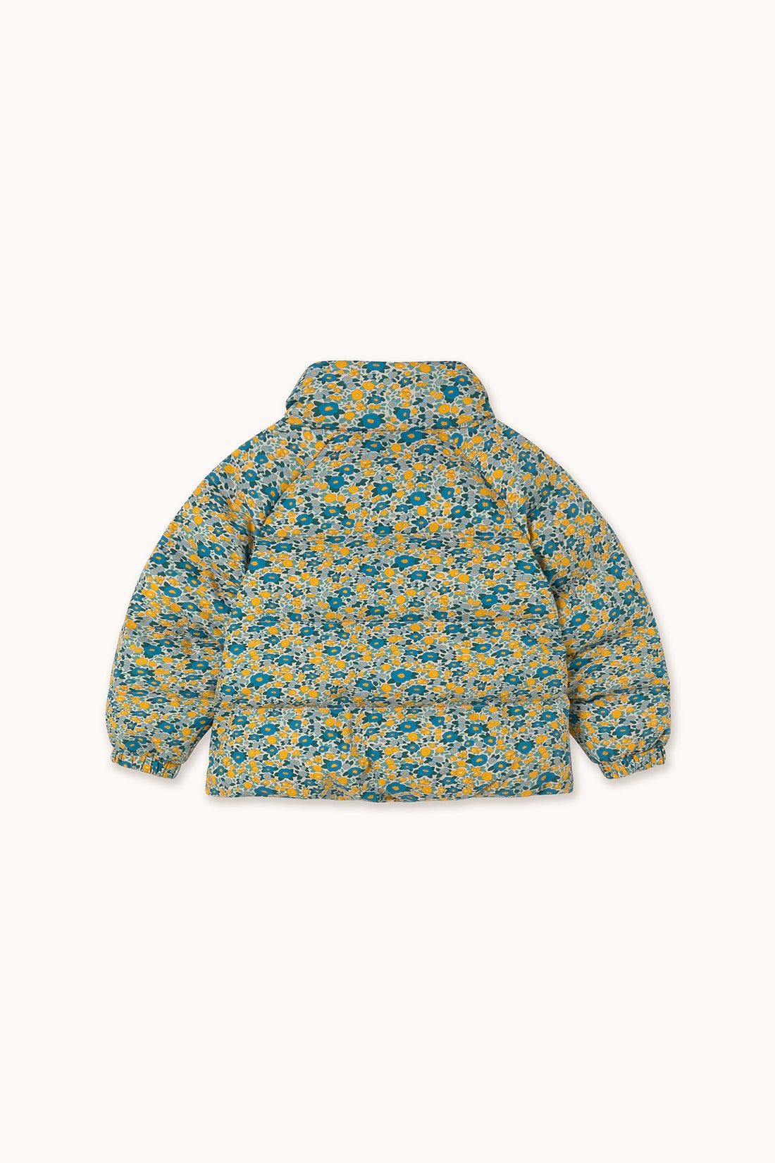 Flower Pattern Short Padded Jacket