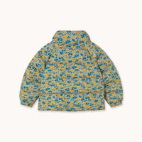 Flower Pattern Short Padded Jacket