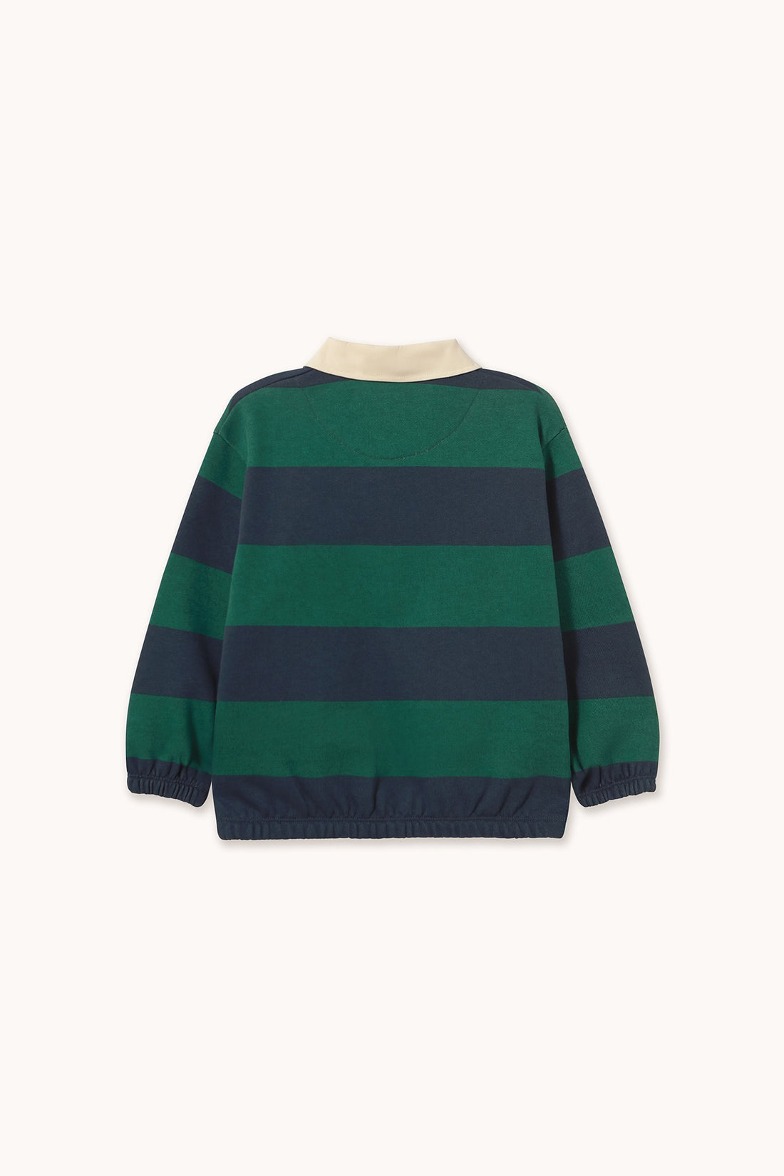 Navy Stripes Polo Sweatshirt