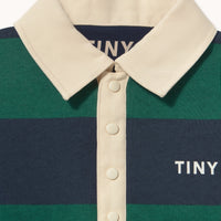 Navy Stripes Polo Sweatshirt