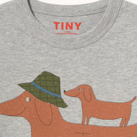 Two Dogs Graphic Sleeve Tee