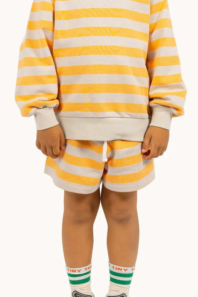 Stripes Tiny Short - Orange/Dark Vanilla - Parkette.