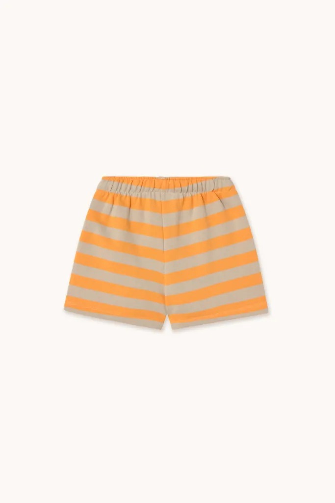 Stripes Tiny Short - Orange/Dark Vanilla - Parkette.