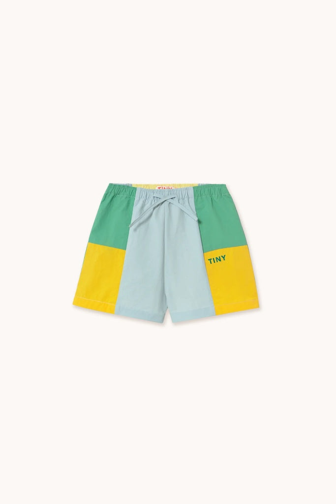 Color Block Woven Shorts - Parkette.