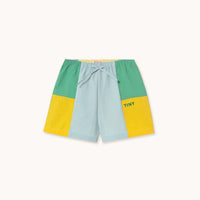Color Block Woven Shorts - Parkette.