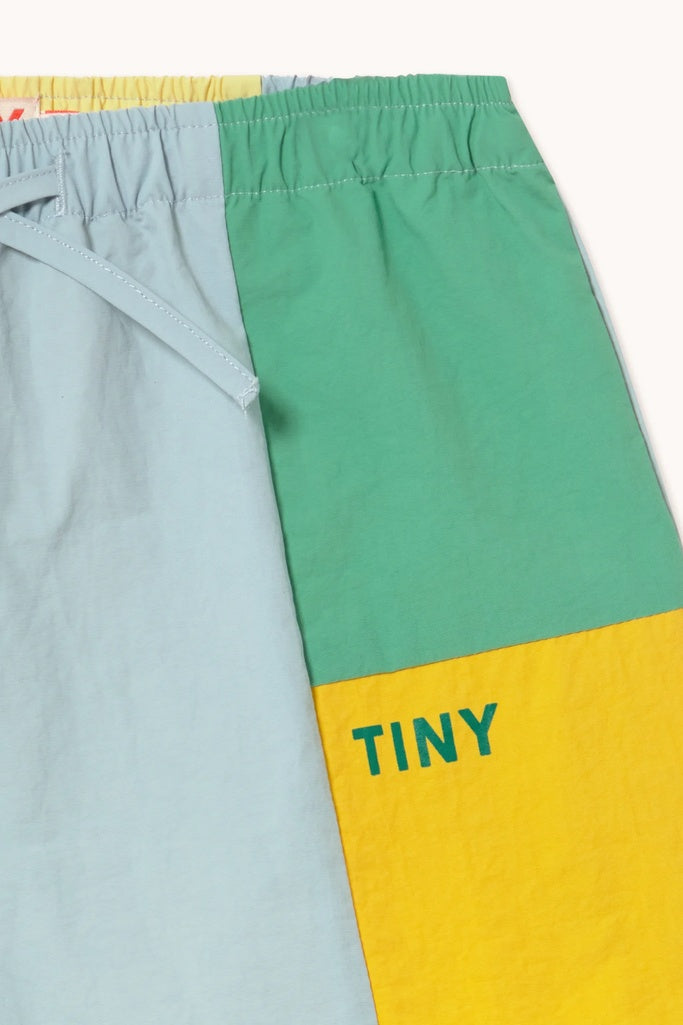 Color Block Woven Shorts - Parkette.