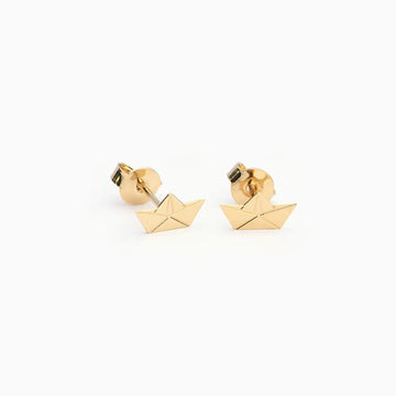 Boat Origami Earrings