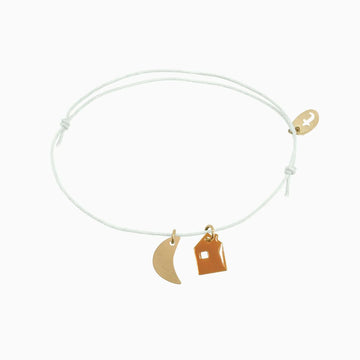 Home Moon Bracelet - Caramel