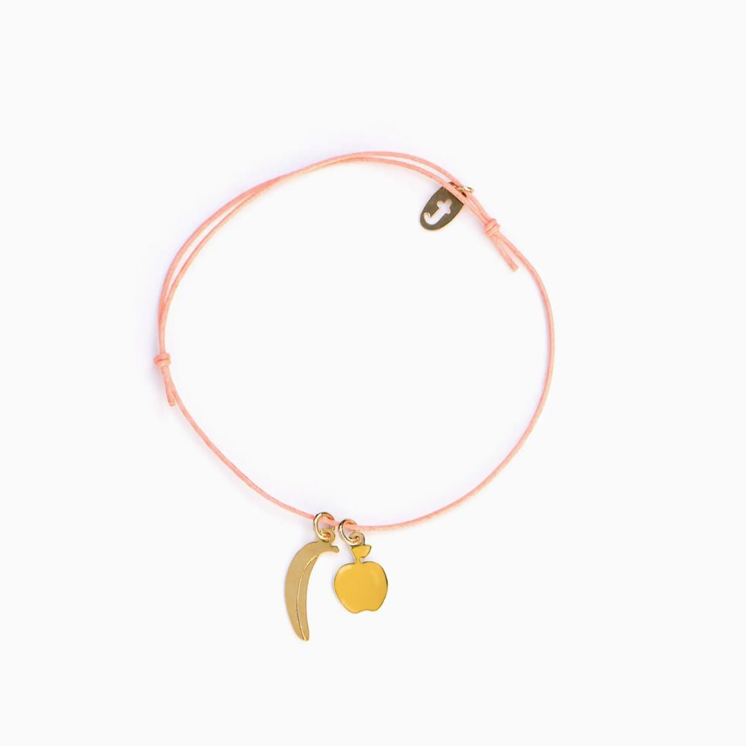 Fruity Apple and Banana Bracelet