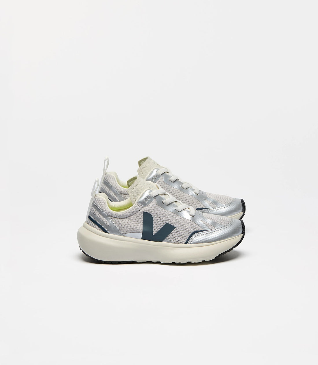 Canary Elastic Laces Alveomesh Sneakers - Grey California