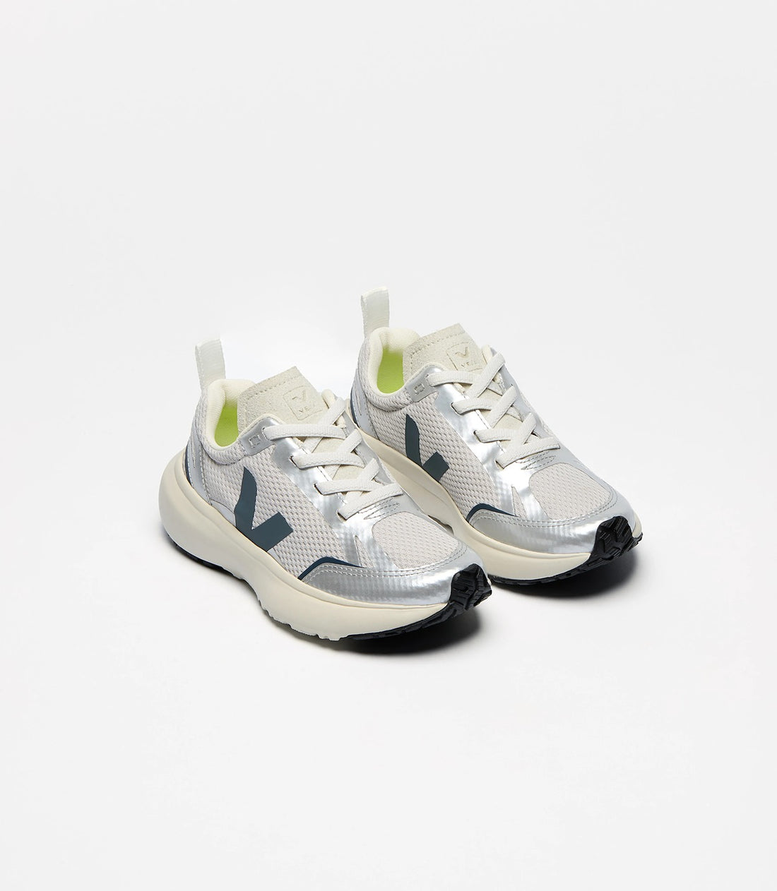 Canary Elastic Laces Alveomesh Sneakers - Grey California