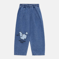 Pom Pom Dog Denim Pants
