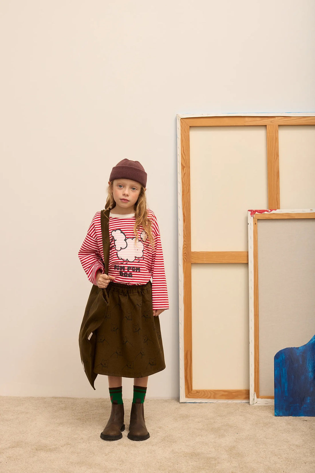 Pom Pom Dog Long Sleeve T-shirt