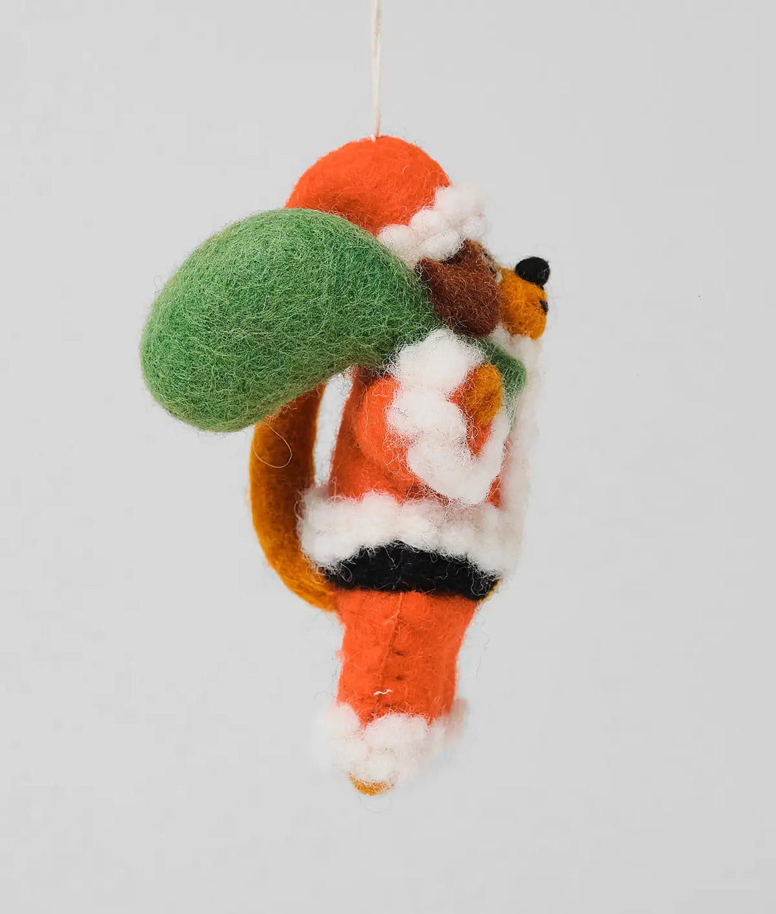 Dog Santa Felt Ornament
