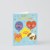 Happy Birthday Balloon Gang Greeting Card
