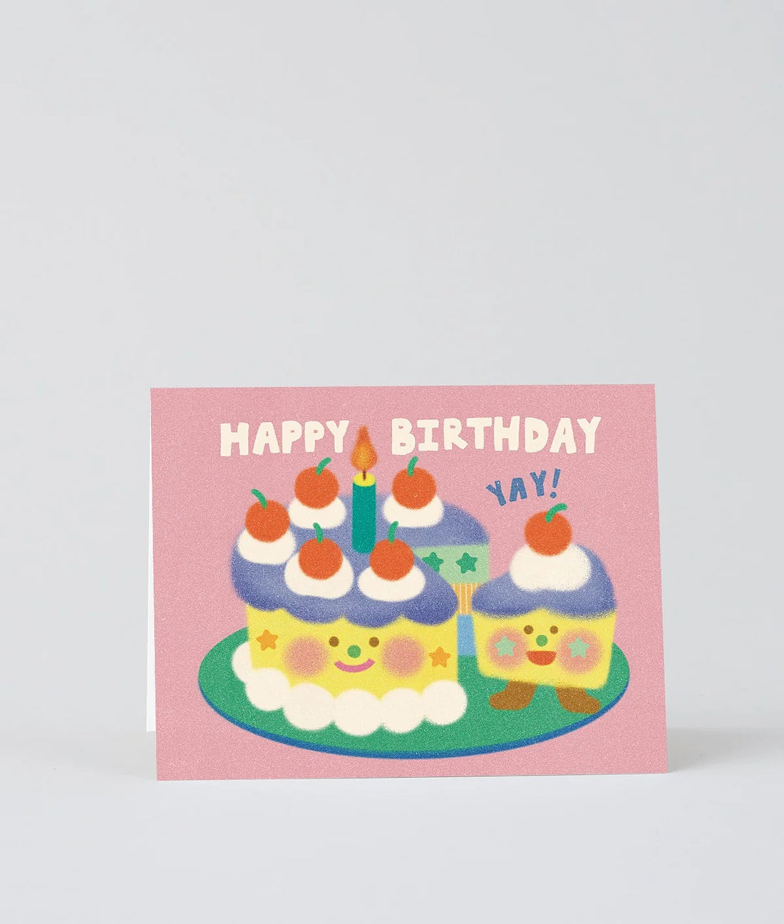 Happy Birthday Yay Cake & Slice Greeting Card