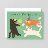 Have a Fun Birthday Cats Greeting Card